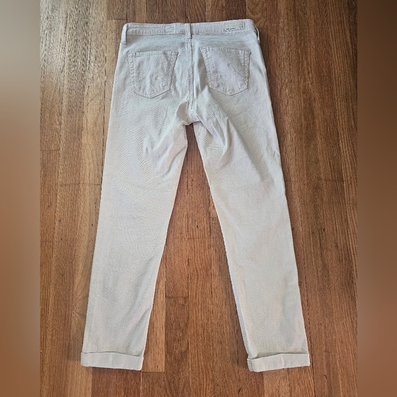 AG Adriano Goldschmied Cream Stilt Roll Up Jeans Women's 29" Waist X 26" Inseam - Picture 2 of 16